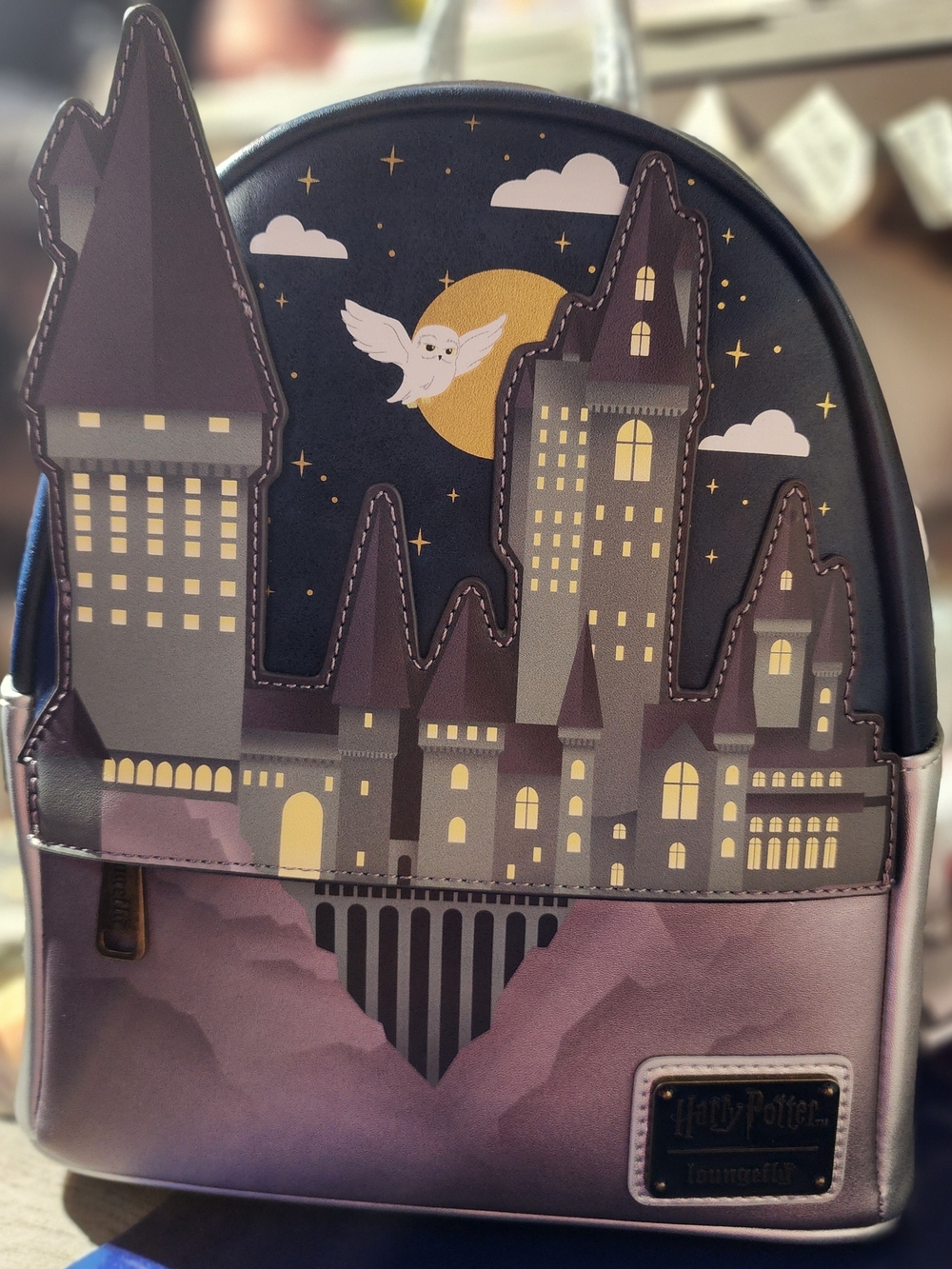 Harry Potter Hogwarts Nightscape Mini Backpack - Purple